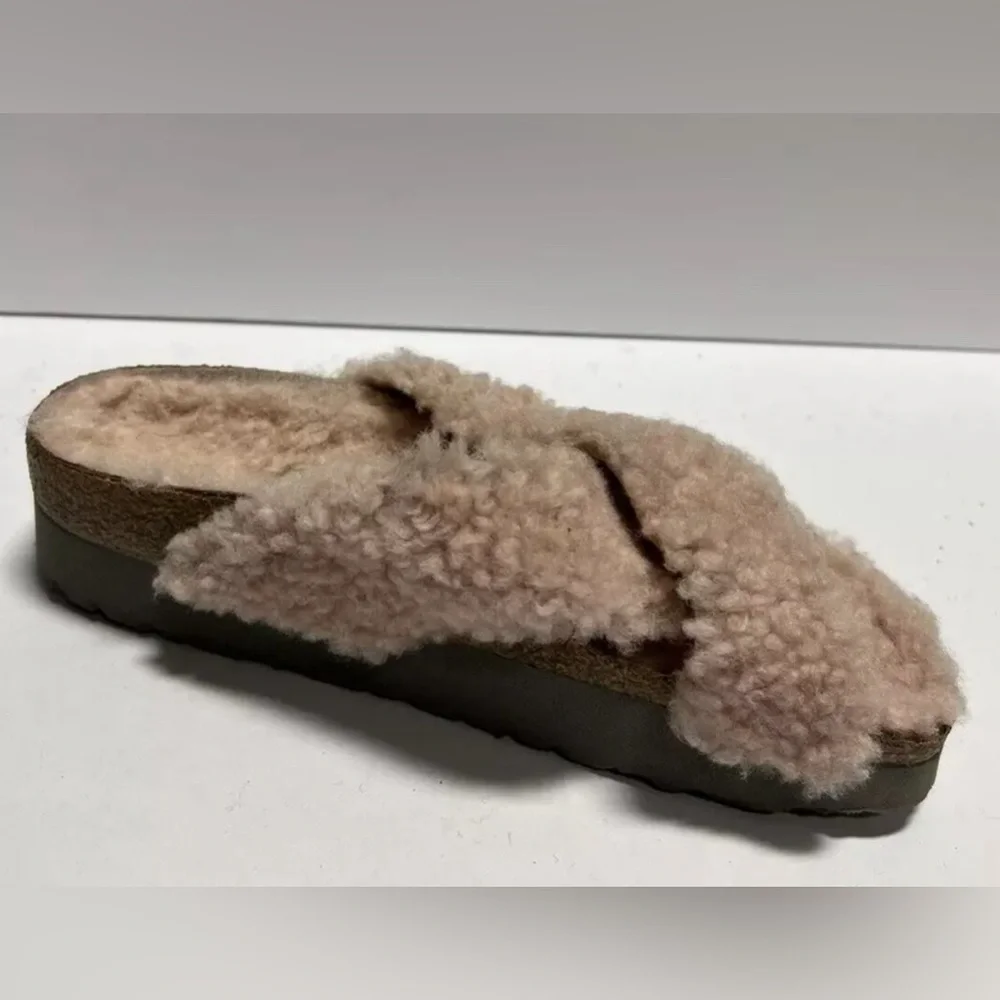 Papillio Women's Shearling Sandal Pink Size US6 N EU37
